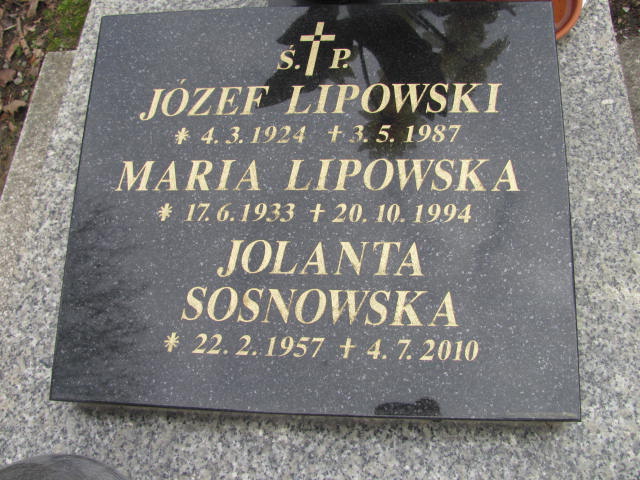 Maria Lipowska 1933 Czechowice Dziedzice - Grobonet - Wyszukiwarka osób pochowanych
