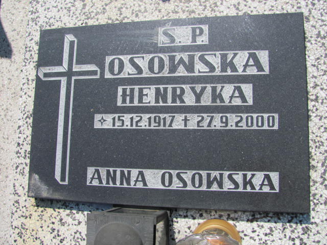 Henryka Osowska 1917 Czechowice Dziedzice - Grobonet - Wyszukiwarka osób pochowanych