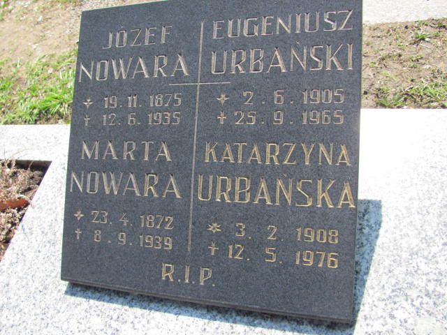 Józef Nowara 1875 Czechowice Dziedzice - Grobonet - Wyszukiwarka osób pochowanych