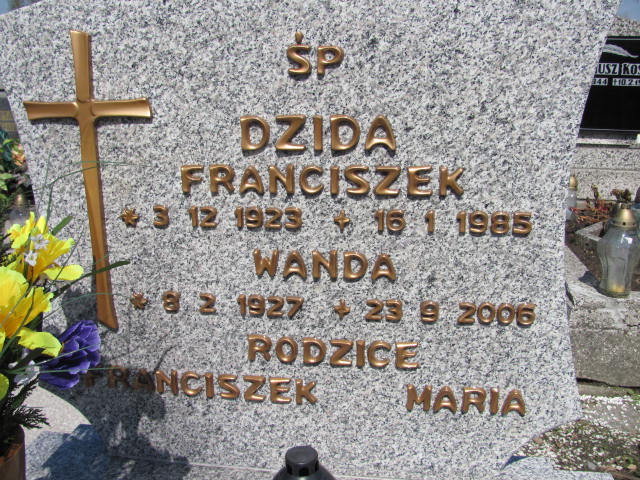 Maria Dzida Czechowice Dziedzice - Grobonet - Wyszukiwarka osób pochowanych