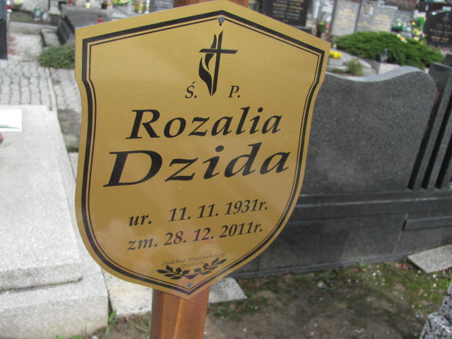 Rozalia Dzida 1931 Czechowice Dziedzice - Grobonet - Wyszukiwarka osób pochowanych