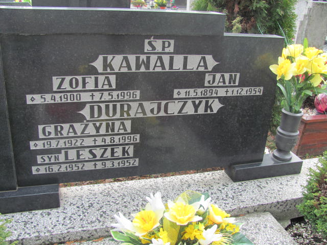 Emil Durajczyk 1919 Czechowice Dziedzice - Grobonet - Wyszukiwarka osób pochowanych