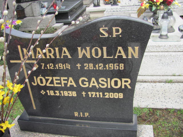 Maria Wolan 1914 Czechowice Dziedzice - Grobonet - Wyszukiwarka osób pochowanych