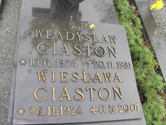 Władysław Ciastoń 1924 Czechowice Dziedzice - Grobonet - Wyszukiwarka osób pochowanych