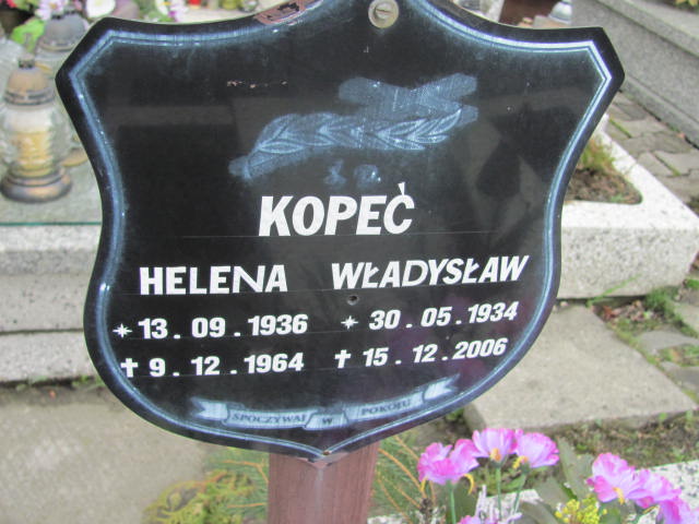 Władysław Kopeć 1934 Czechowice Dziedzice - Grobonet - Wyszukiwarka osób pochowanych